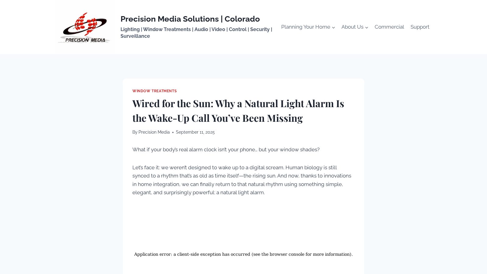 Wired for the Sun: Why a Natural Light Alarm Is the Wake-Up Call You’ve Been Missing