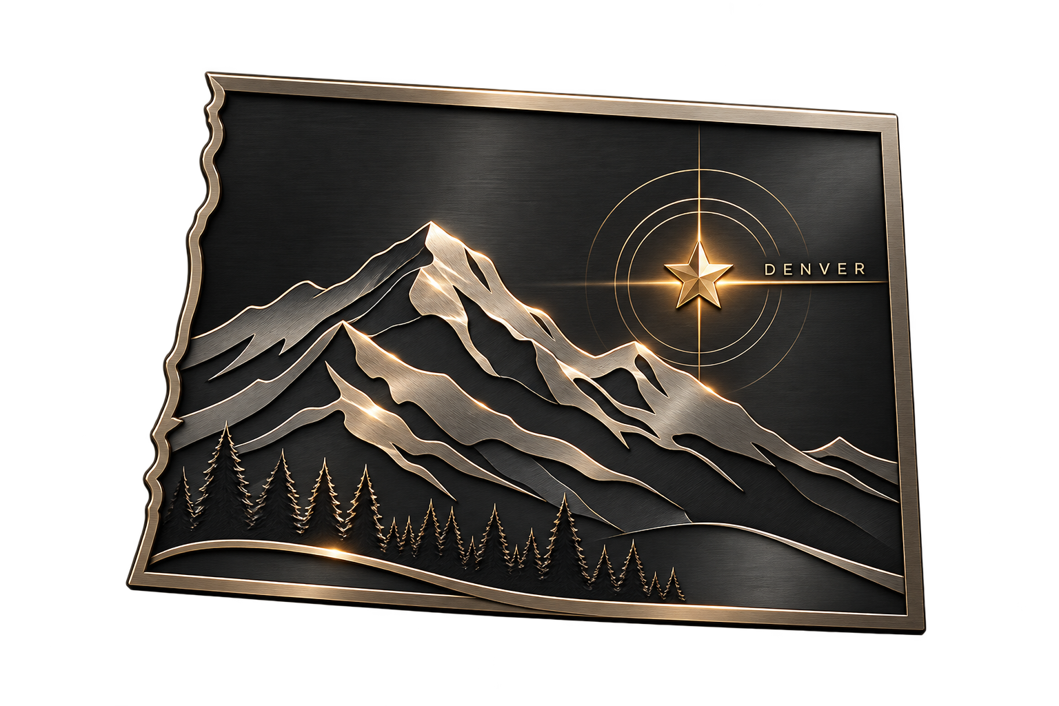 Colorado metal artwork — Denver, Precision Media's home