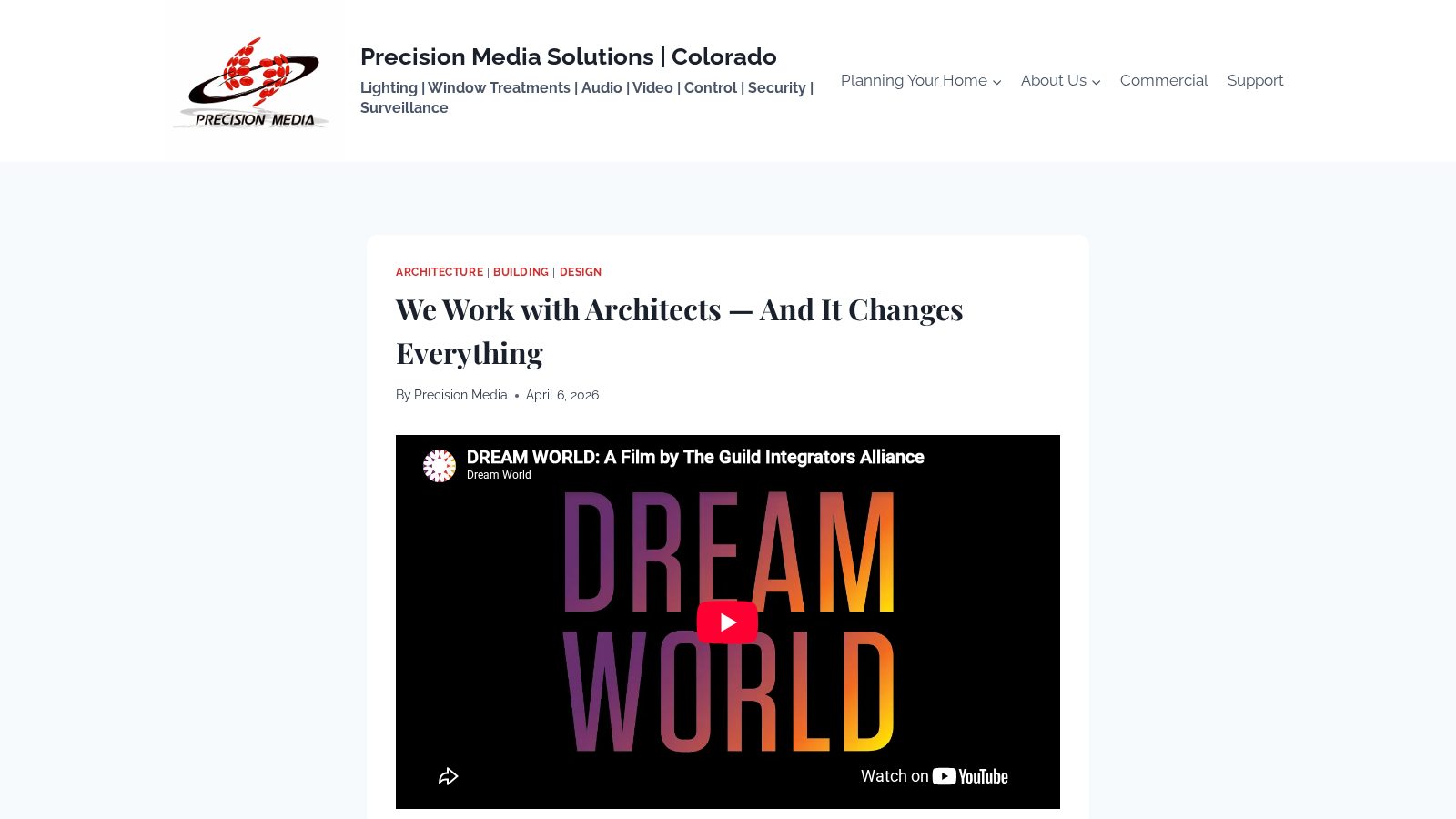 We Work with Architects — And It Changes Everything