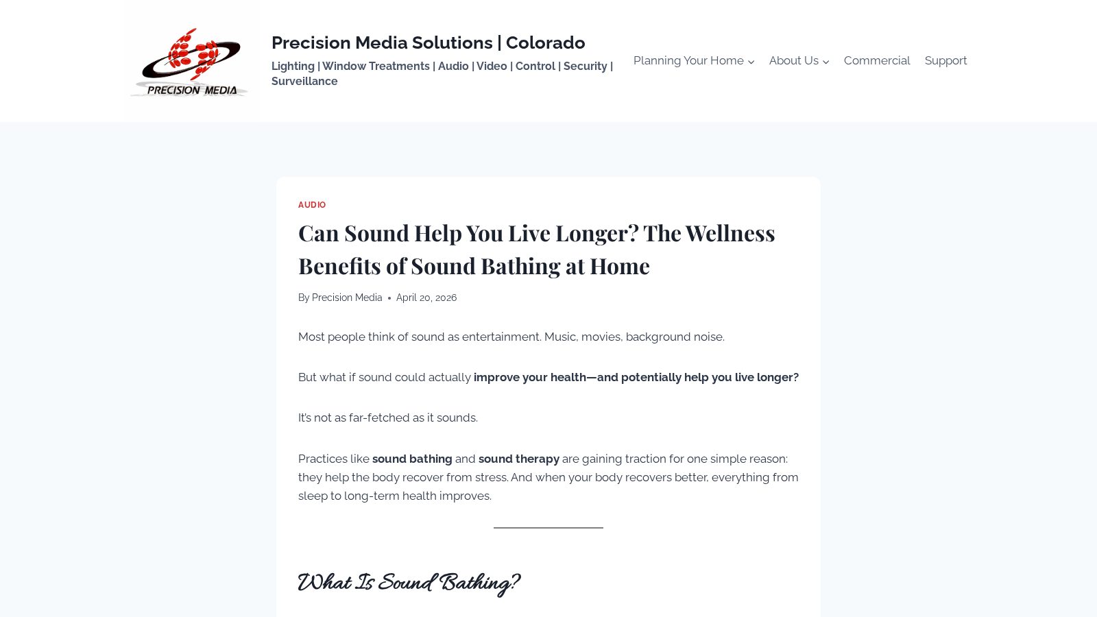 Can Sound Help You Live Longer? The Wellness Benefits of Sound Bathing at Home