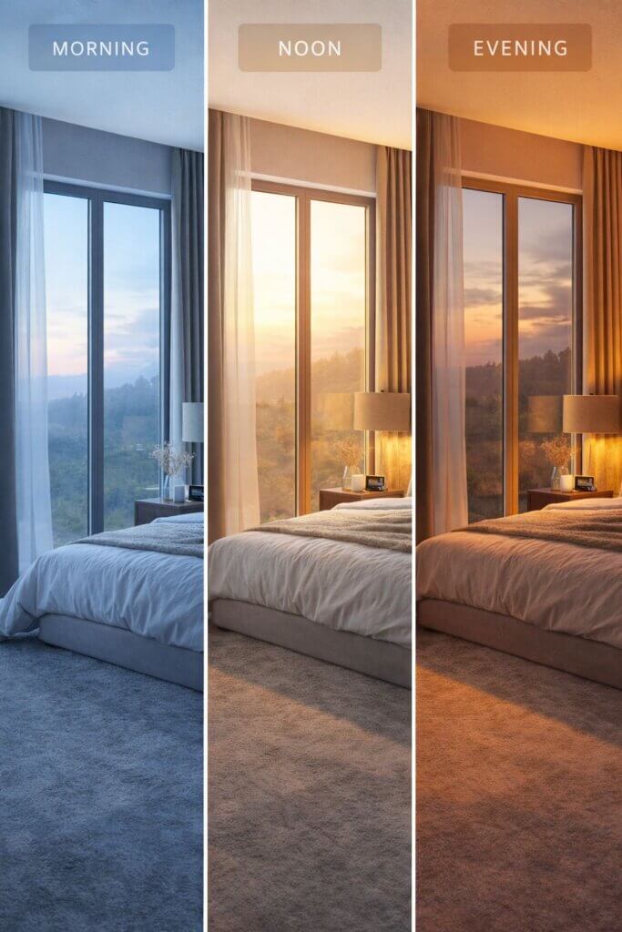 Room through the day cycle – Precision Media Solutions