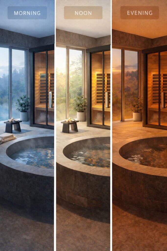 Spa tranquility through the day – Precision Media Solutions